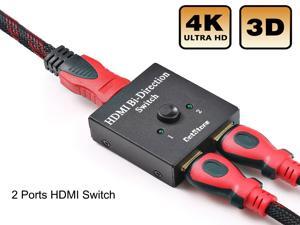 2 Ports HDMI Switch, HDMI Switch Bi-Direction 4K HDMI Splitter 2 x 1/1 x 2 No External Power Required 2 Ports HDMI Switcher Supports Ultra HD 4K 3D 1080P for PS4 Xbox Fire Stick Roku 2 Ports HDMI Switch, HDMI Switch Bi-Direction 4K HDMI Splitter 2 x 1/1 x 2 No External Power Required 2 Ports HDMI Switcher Supports Ultra HD 4K 3D 1080P for PS4 Xbox Fire Stick Roku