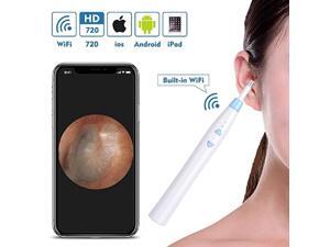 WiFi Ear Cleaning Endoscope, Wireless Ear Camera - Ear Cleaning Kit - Endoscope Ear Cleaner- Digital Ear Otoscope - Ear Inspection - Ear Pick - Ear Wax Cleaning Tool with 6 LED Lights WiFi Ear Cleaning Endoscope, Wireless Ear Camera - Ear Cleaning Kit - Endoscope Ear Cleaner- Digital Ear Otoscope - Ear Inspection - Ear Pick - Ear Wax Cleaning Tool with 6 LED Lights