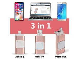 Flash Drive USB Memory Stick HD USB 2.0 Disk 3 in 1 For IOS iPhone Android PC OTG 8GB/16GB/32GB/64GB/128GB Flash Drive USB Memory Stick HD USB 2.0 Disk 3 in 1 For IOS iPhone Android PC OTG 8GB/16GB/32GB/64GB/128GB