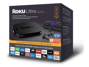 Roku Ultra HD/4K/HDR Streaming Media Player - Voice Remote, Remote Finder, Ethernet, MicroSD, USB, and Premium JBL Headphones Roku Ultra HD/4K/HDR Streaming Media Player - Voice Remote, Remote Finder, Ethernet, MicroSD, USB, and Premium JBL Headphones