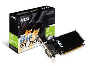 MSI GeForce GT 710 1GD3H LP Graphics Card, Fanless Heatsink, Low Profile MSI GeForce GT 710 1GD3H LP Graphics Card, Fanless Heatsink, Low Profile