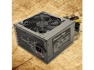 Power Star Black 650w-Max ATX Power Supply 12cm Fan, 20+4pin, SATA & PCIe Power Star Black 650w-Max ATX Power Supply 12cm Fan, 20+4pin, SATA & PCIe