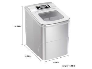 AGLUCKY Countertop Ice Maker Machine,Portable Automatic Ice Maker, Ice Cubes Ready in 6 Mins,1.5lbs Ice Storage,26lbs/24h,with Ice Scoop,Basket,See-through Lid,Lcd Display,Self-clean Function AGLUCKY Countertop Ice Maker Machine,Portable Automatic Ice Maker, Ice Cubes Ready in 6 Mins,1.5lbs Ice Storage,26lbs/24h,with Ice Scoop,Basket,See-through Lid,Lcd Display,Self-clean Function