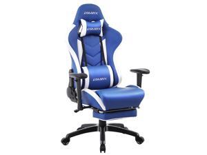 Dowinx Gaming Chair with Footrest Ergonomic Racing Style Recliner with Massage Lumbar Support, Office Armchair for Computer PU Leather E-Sports Gamer Chair High Back Blue Dowinx Gaming Chair with Footrest Ergonomic Racing Style Recliner with Massage Lumbar Support, Office Armchair for Computer PU Leather E-Sports Gamer Chair High Back Blue