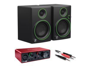 Mackie CR3 3" Woofer Creative Reference Multimedia Monitors (Pair) with Focusrite Scarlett Solo 3rd Gen USB Audio Interface & 1/4" Male Insert Y-Cable 3.3' Bundle Mackie CR3 3" Woofer Creative Reference Multimedia Monitors (Pair) with Focusrite Scarlett Solo 3rd Gen USB Audio Interface & 1/4" Male Insert Y-Cable 3.3' Bundle