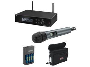 Sennheiser XSW 2-835-A Wireless Handheld Mic System with e835 Capsule, Wireless Mobile Pack & Charger (4x AA   Batteries) Bundle