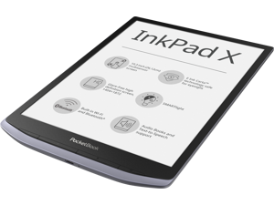 PocketBook InkPad X, 10" E Ink Carta™ Mobius (1404 × 1872), SMARTlight, Metallic Grey, Dual Core (2×1 GHz), Operative memory: 1 GB, Accumulator: 2000 mAh PocketBook InkPad X, 10" E Ink Carta™ Mobius (1404 × 1872), SMARTlight, Metallic Grey, Dual Core (2×1 GHz), Operative memory: 1 GB, Accumulator: 2000 mAh