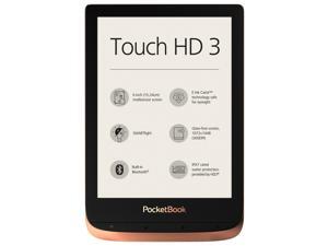 PocketBook Touch HD 3 Copper. 6" E Ink® Carta™; HZO ProtectionTM (IPX 7); SMARTlight; Dual Core (2x1 GHz); Flash memory: 16GB; Accumulator: 1500 mAh (Li-Ion Polymer) PocketBook Touch HD 3 Copper. 6" E Ink® Carta™; HZO ProtectionTM (IPX 7); SMARTlight; Dual Core (2x1 GHz); Flash memory: 16GB; Accumulator: 1500 mAh (Li-Ion Polymer)