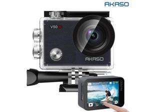 AKASO V50X Native 4K30fps WiFi Action Camera with EIS Touch Screen 4X Zoom 131 feet Waterproof Camera Support External Mic Remote Control Sports Camera with Helmet Accessories Kit AKASO V50X Native 4K30fps WiFi Action Camera with EIS Touch Screen 4X Zoom 131 feet Waterproof Camera Support External Mic Remote Control Sports Camera with Helmet Accessories Kit