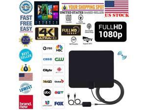 Antenna TV Digital HD 200 Mile Range Skywire TV Indoor 1080P 4K 16ft Coax Cables Antenna TV Digital HD 200 Mile Range Skywire TV Indoor 1080P 4K 16ft Coax Cables