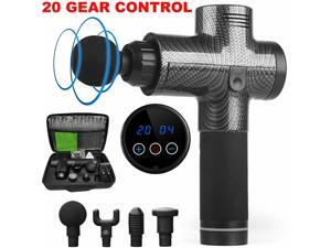 Percussion Massage Gun Massager Muscle Vibration Relaxing Therapy Deeply LCD Percussion Massage Gun Massager Muscle Vibration Relaxing Therapy Deeply LCD