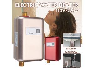 110V 3800W Instant Electric Tankless Hot Water Heater Bath Kitchen Washing Fauce-gold 110V 3800W Instant Electric Tankless Hot Water Heater Bath Kitchen Washing Fauce-gold