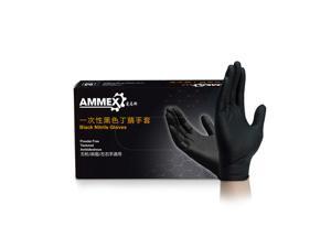 100PC Black Latex Exam Tattoo Gloves Powder Free Strong Durable 100PC Black Latex Exam Tattoo Gloves Powder Free Strong Durable