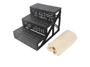Soft Portable Cat Dog 3 Steps Ramp Small Climb Pet Step Stairs Beige Soft Portable Cat Dog 3 Steps Ramp Small Climb Pet Step Stairs Beige