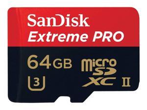 SanDisk Extreme Pro 64GB microSDXC Class 10 UHS-II U-3 Card w/USB 3.0 Reader SanDisk Extreme Pro 64GB microSDXC Class 10 UHS-II U-3 Card w/USB 3.0 Reader