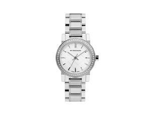 Burberry BU9220 Womens "The City" 54 Diamond Silver Tone Stainless Watch Burberry BU9220 Womens "The City" 54 Diamond Silver Tone Stainless Watch