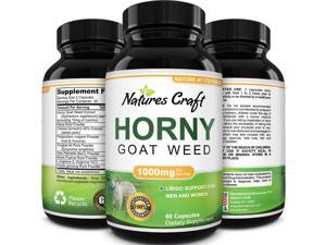 Nature Craft Horny Goat Weed Supplement with Epimedium Maca Root Ginseng Tongkat Ali Powder 1000mg 60ct Nature Craft Horny Goat Weed Supplement with Epimedium Maca Root Ginseng Tongkat Ali Powder 1000mg 60ct
