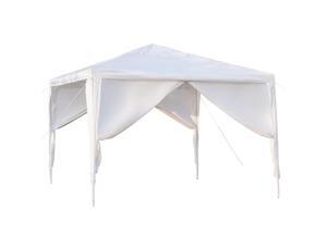 10 x 10ft Canopy Tent Pop Up 4 Sides Portable Shade Instant Outdoor Gazebo White Canopy Tent for Outdoor Party Wedding Commercial Activity Pavilion BBQ Beach 10 x 10ft Canopy Tent Pop Up 4 Sides Portable Shade Instant Outdoor Gazebo White Canopy Tent for Outdoor Party Wedding Commercial Activity Pavilion BBQ Beach