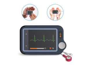 Wellue ECG/EKG Monitor Pulsebit EX with 30s/60s/5min Trace Recording, Heart Rate Monitor Device Free APP & PC Software, Cable & Cable Free Operation Wellue ECG/EKG Monitor Pulsebit EX with 30s/60s/5min Trace Recording, Heart Rate Monitor Device Free APP & PC Software, Cable & Cable Free Operation