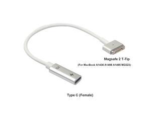 USB C Type C Female to Magsafe 2 T-Tip Adapter Cable for Apple MacBook A1436 A1466 A1465 MD223 USB C Type C Female to Magsafe 2 T-Tip Adapter Cable for Apple MacBook A1436 A1466 A1465 MD223
