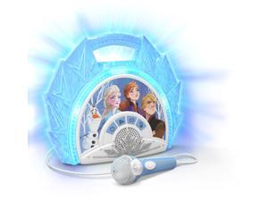 Disney Frozen 2 Sing Along Boombox With Microphone, Built In Music, Flashing Lights, Real Working Mic For Kids Karaoke Machine, Connects Mp3 Player Aux In Audio Device Disney Frozen 2 Sing Along Boombox With Microphone, Built In Music, Flashing Lights, Real Working Mic For Kids Karaoke Machine, Connects Mp3 Player Aux In Audio Device