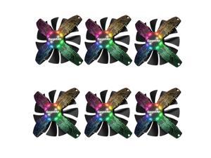 Chassis Fan Computer Desktop 120mm Mute Frameless Cooling Colorful Changeable Color 4Pin 12V Fans Chassis Fan Computer Desktop 120mm Mute Frameless Cooling Colorful Changeable Color 4Pin 12V Fans