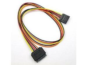 24" 15-Pin SATA Male to Female Power Extension Adapter Cable 24" 15-Pin SATA Male to Female Power Extension Adapter Cable