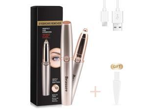 Rechargeable Eyebrow Trimmer Eyebrow Razor Painless-Precision Eyebrow Hair Remover Tool For Face Lips Nose Facial Hair Removal for Men Women (Gold-Rechargeable) Rechargeable Eyebrow Trimmer Eyebrow Razor Painless-Precision Eyebrow Hair Remover Tool For Face Lips Nose Facial Hair Removal for Men Women (Gold-Rechargeable)