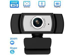 1080P Webcam with Microphone, TROPRO HD PC Desktop Computer MF Web Cam with 180° Ajustable Clip, 360°Rotatable USB Smart TV Web Camera for Skype, Live Steam, Video Chat, Recording, Conferencing 1080P Webcam with Microphone, TROPRO HD PC Desktop Computer MF Web Cam with 180° Ajustable Clip, 360°Rotatable USB Smart TV Web Camera for Skype, Live Steam, Video Chat, Recording, Conferencing