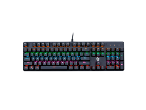 Mechanical Keyboard, TROPRO TGK05 Gaming Keyboard LED Backlit Wired Keyboard with Blue Switches for Windows PC Office and Working (Black, 104 Keys) Mechanical Keyboard, TROPRO TGK05 Gaming Keyboard LED Backlit Wired Keyboard with Blue Switches for Windows PC Office and Working (Black, 104 Keys)