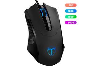 TROPRO Gaming Mouse Wired Breathing Light Ergonomic Game USB Computer Mice Multicolor Gamer Desktop Laptop PC Gaming Mouse, 6 Buttons for Windows 7/8/10/XP Vista Linux, Black TROPRO Gaming Mouse Wired Breathing Light Ergonomic Game USB Computer Mice Multicolor Gamer Desktop Laptop PC Gaming Mouse, 6 Buttons for Windows 7/8/10/XP Vista Linux, Black