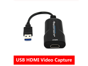 HDMI Capture, HDMI to USB, Full HD 1080P Live Video Capture Game Capture Recording Box, HDMI USB Adapter Video and Audio Grabber for Windows, Mac OS and Linus System-Black HDMI Capture, HDMI to USB, Full HD 1080P Live Video Capture Game Capture Recording Box, HDMI USB Adapter Video and Audio Grabber for Windows, Mac OS and Linus System-Black