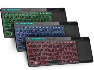 Plus Wireless 3-LED Color Backlit Multimedia Keyboard with Multi-Touch Big Size Trackpad,Rechargable Keyboard for Android TV Box,PC,Smart TV,Xbox,Raspberry Pi,Tablet, HTPC IPTV,Windows, MacOS Plus Wireless 3-LED Color Backlit Multimedia Keyboard with Multi-Touch Big Size Trackpad,Rechargable Keyboard for Android TV Box,PC,Smart TV,Xbox,Raspberry Pi,Tablet, HTPC IPTV,Windows, MacOS