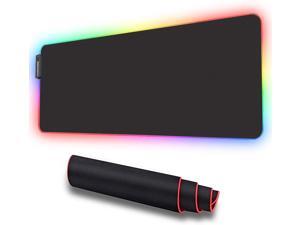 LUXCOMS RGB Soft Gaming Mouse Pad Large, Non-Slip Rubber Base Computer Keyboard Pad Mat LUXCOMS RGB Soft Gaming Mouse Pad Large, Non-Slip Rubber Base Computer Keyboard Pad Mat