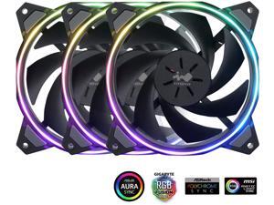 InWin Sirius Loop Addressable RGB Triple Fan Kit 120mm High Performance Cooling Computer Case Fan Cooling InWin Sirius Loop Addressable RGB Triple Fan Kit 120mm High Performance Cooling Computer Case Fan Cooling