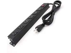 Power Strip with 6 Outlets 6 Ft UL 14AWG Cord Straight Plug for Commercial, Industrial, School and Home,15A 125V 1875W, ETL Approved and Listed, Black Power Strip with 6 Outlets 6 Ft UL 14AWG Cord Straight Plug for Commercial, Industrial, School and Home,15A 125V 1875W, ETL Approved and Listed, Black
