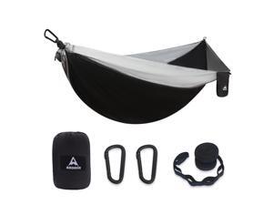 Aodoer Camping Hammock - Travel Hammock with 2 Tree Straps, Single Hammock, Durable Nylon Parachute Portable Hammock for Outdoor, Hiking, Backpacking, Yard Aodoer Camping Hammock - Travel Hammock with 2 Tree Straps, Single Hammock, Durable Nylon Parachute Portable Hammock for Outdoor, Hiking, Backpacking, Yard
