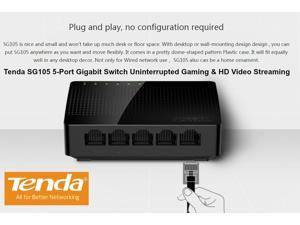 Tenda Network SG105 5-Port 10/100/1000 Gigabit Desktop Switch Tenda Network SG105 5-Port 10/100/1000 Gigabit Desktop Switch