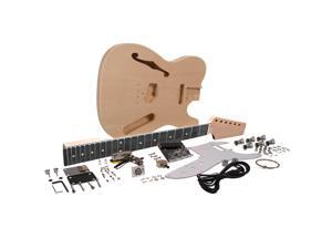 Seismic Audio - SADIYG-06 - Premium DIY Tele Style Semi-Hollow Electric Guitar Kit with F Hole - Unfinished Luthier Project Guitar Kit Seismic Audio - SADIYG-06 - Premium DIY Tele Style Semi-Hollow Electric Guitar Kit with F Hole - Unfinished Luthier Project Guitar Kit