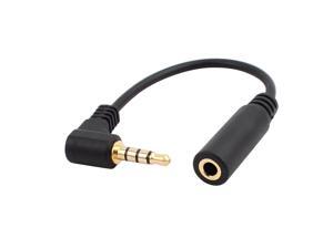 3.5mm 90 Degree Quadrupole Male to Female Stereo Audio Adapter Cable Cord 3.5mm 90 Degree Quadrupole Male to Female Stereo Audio Adapter Cable Cord