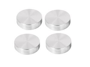 30mm x M6 Glass Table Top Adapter Round Aluminum Disc Silver Tone 4 Pcs 30mm x M6 Glass Table Top Adapter Round Aluminum Disc Silver Tone 4 Pcs
