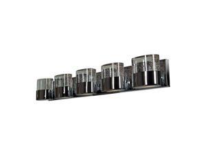Access Lighting 23929-CH-CLR Bubbles 5 Light Chrome Vanity Light Wall Light Access Lighting 23929-CH-CLR Bubbles 5 Light Chrome Vanity Light Wall Light