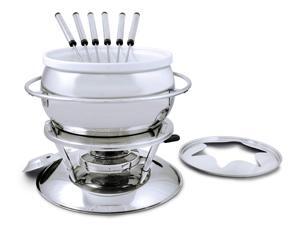 Swissmar Zuri 11 Piece Stainless Steel Fondue Set, Stainless Steel Swissmar Zuri 11 Piece Stainless Steel Fondue Set, Stainless Steel