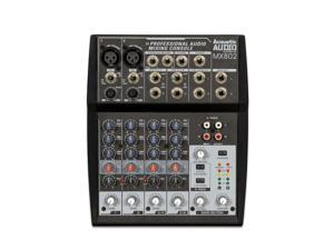 Acoustic Audio MX802 Mixer 8 Channel 2-Bus Premium Pro Audio Mixing Console Acoustic Audio MX802 Mixer 8 Channel 2-Bus Premium Pro Audio Mixing Console