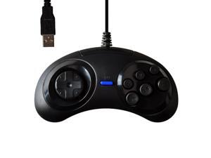 USB 6 Button Wired Sega Genesis Classic Controller GamePad Joypad for PC Windows USB 6 Button Wired Sega Genesis Classic Controller GamePad Joypad for PC Windows