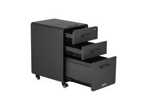 VARIDESK Slim FileCabinet for Office Storage with Three Drawers, Charcoal-Grey VARIDESK Slim FileCabinet for Office Storage with Three Drawers, Charcoal-Grey