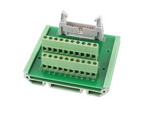 IDC20 20pin Header Breakout Board Terminal Block PLC Adapter Interface w Frame IDC20 20pin Header Breakout Board Terminal Block PLC Adapter Interface w Frame