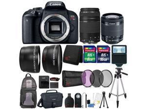 Canon EOS Rebel T7i 24.2MP DSLR Camera with 18-55mm Lens , 75-300mm Lens , Canon 100ES Camera Case and 24GB Ultimate Accessory Kit Canon EOS Rebel T7i 24.2MP DSLR Camera with 18-55mm Lens , 75-300mm Lens , Canon 100ES Camera Case and 24GB Ultimate Accessory Kit