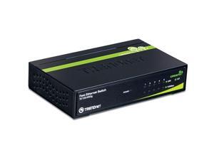 TRENDnet 5-Port Unmanaged 10/100 Mbps GREENnet Ethernet Desktop Metal Housing Switch, TE100-S50g TRENDnet 5-Port Unmanaged 10/100 Mbps GREENnet Ethernet Desktop Metal Housing Switch, TE100-S50g