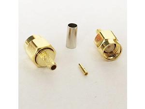 10PCS RP SMA male female pin RF coaxial connector crimp for RG316 RG174 cable straight 10PCS RP SMA male female pin RF coaxial connector crimp for RG316 RG174 cable straight